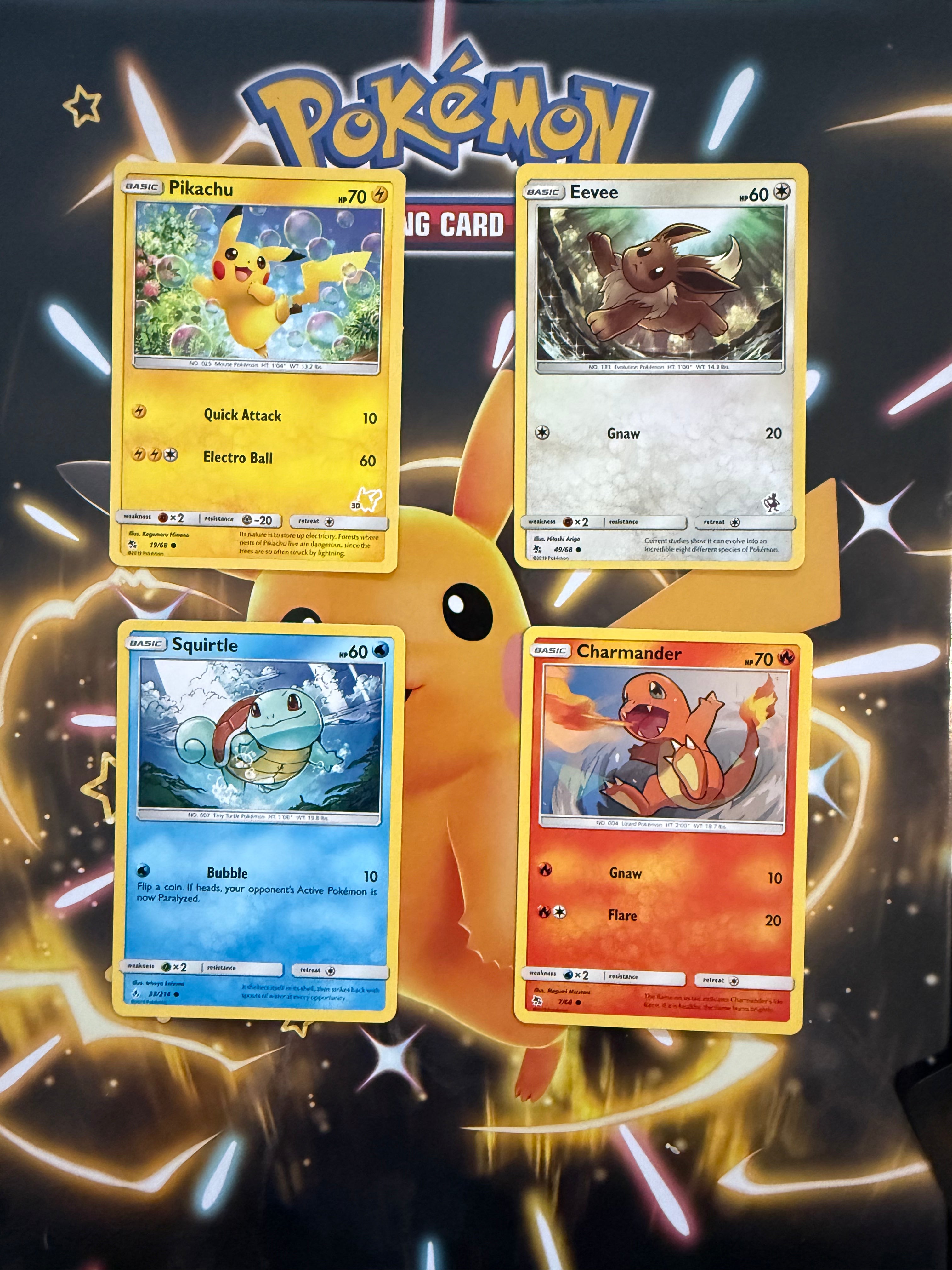 Pikachu, Squirtle, Eevee & Charmander #1
